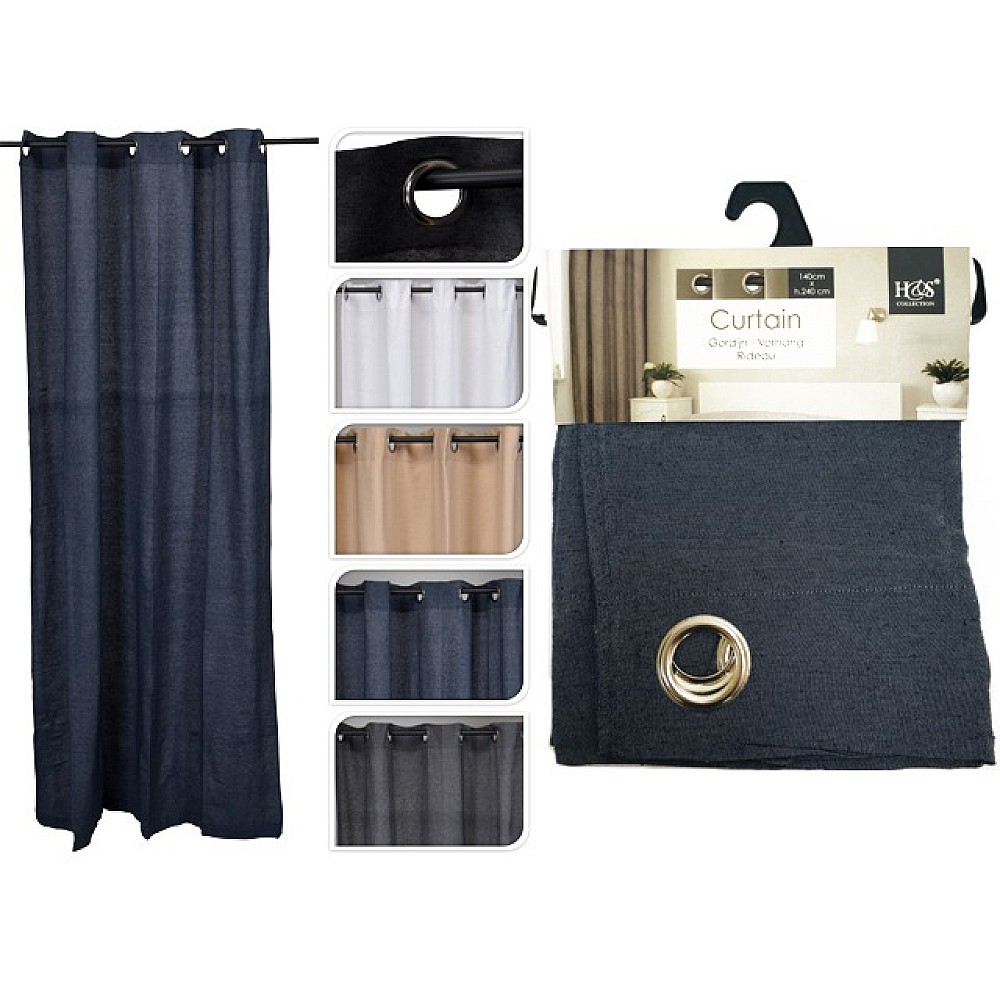 Perdea H&S 240X140сm, 55% bumbac и 45%poliester, 5 culori