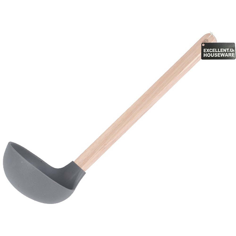 Polonic EH 32cm, din silicon cu maner din lemn