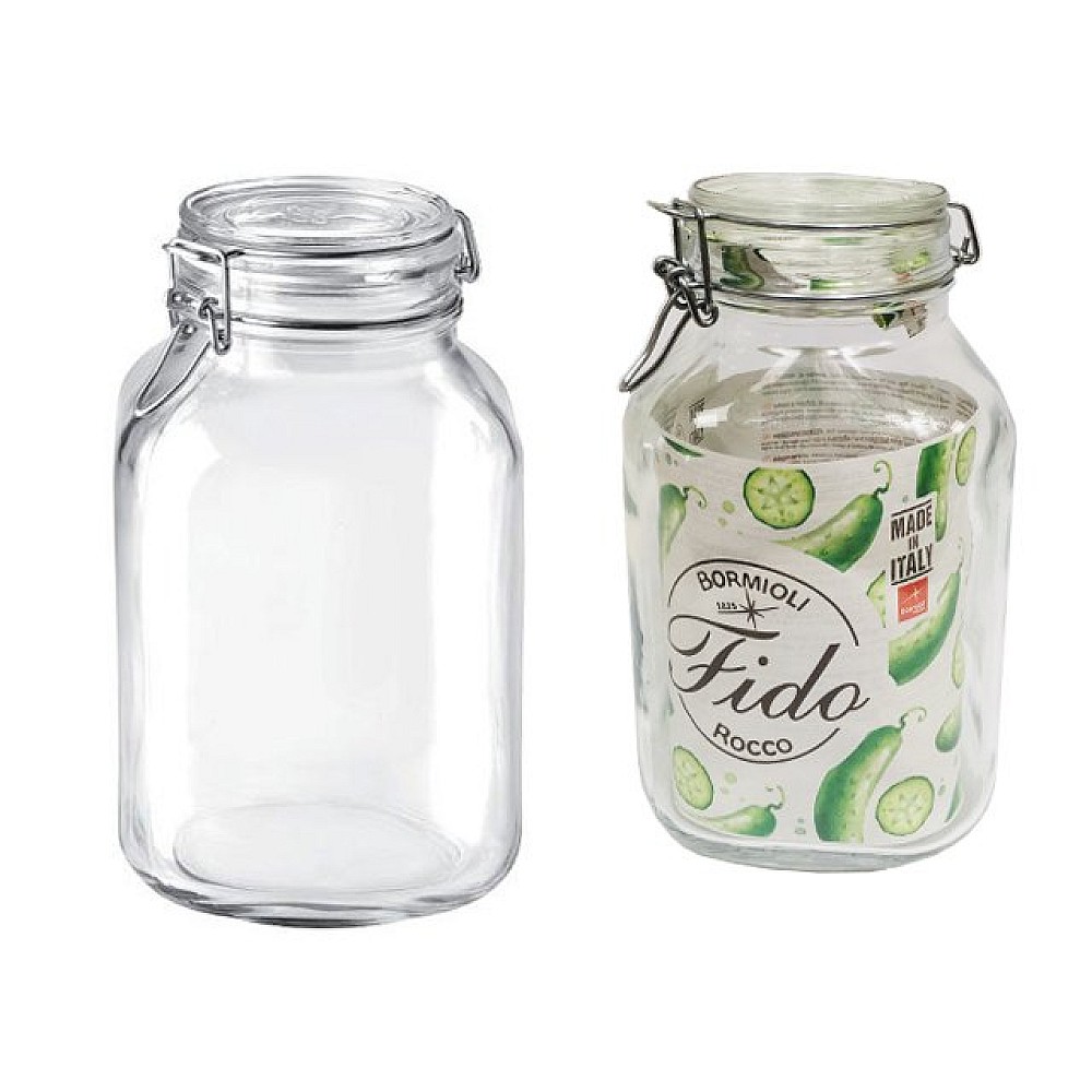 Borcan pentru pastrare/conservare Fido 3l, cu capac clema