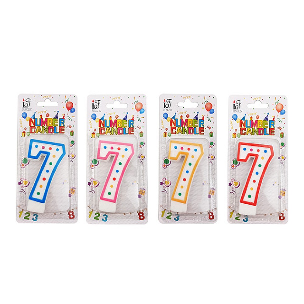 Lumanare-cifra 7 (cu puncte)