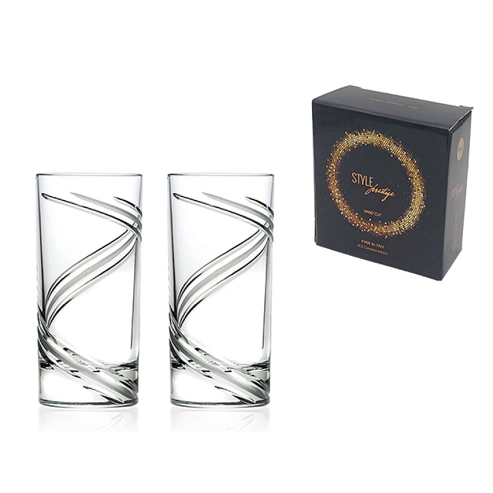 Set 2 pahare tip Tumbler Vertigo 360ml, inalte