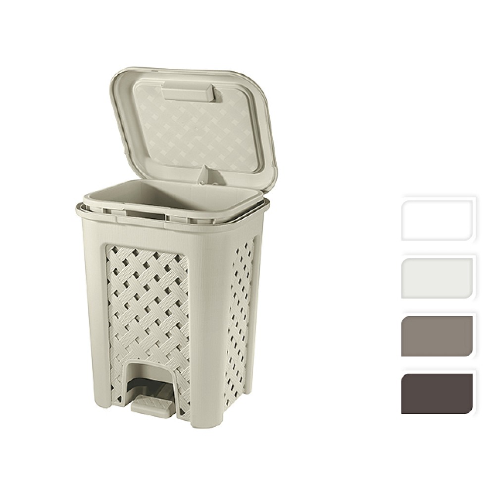 Cos pentru gunoi cu pedala Arianna 18l, 33X28.5X42cm