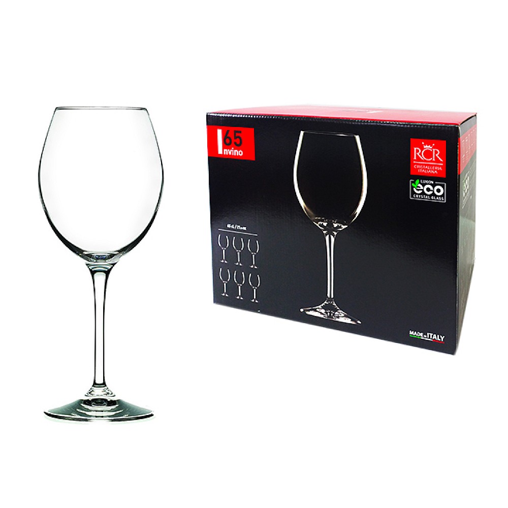 Set 6 pocale pentru vin rosu Invino, 650ml