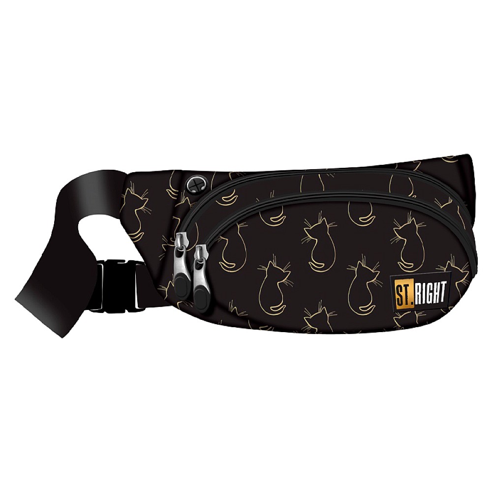Borseta St. Right Golden Cats, textil