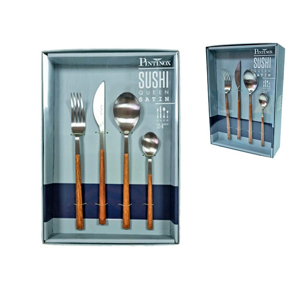 Set 24 de tacâmuri Pinti Sushi Queen, inox