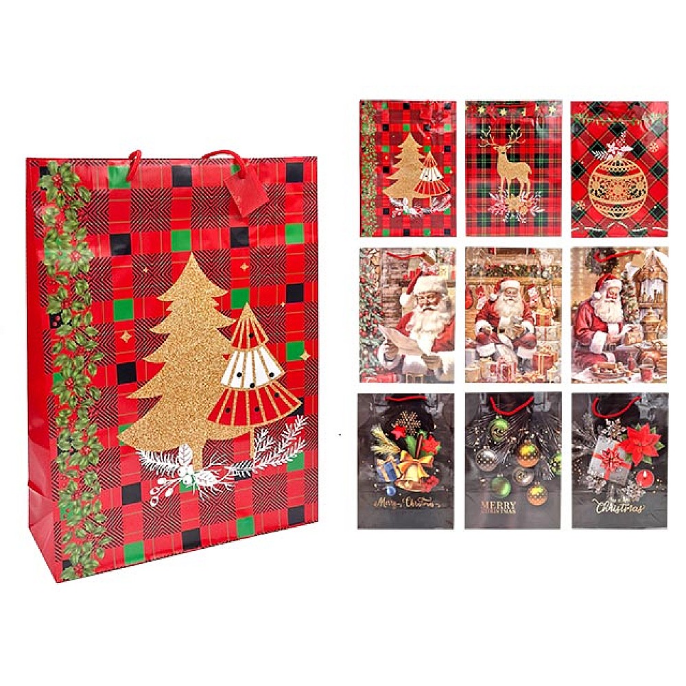 Punga pentru cadouri de Craciun 41X30X11cm