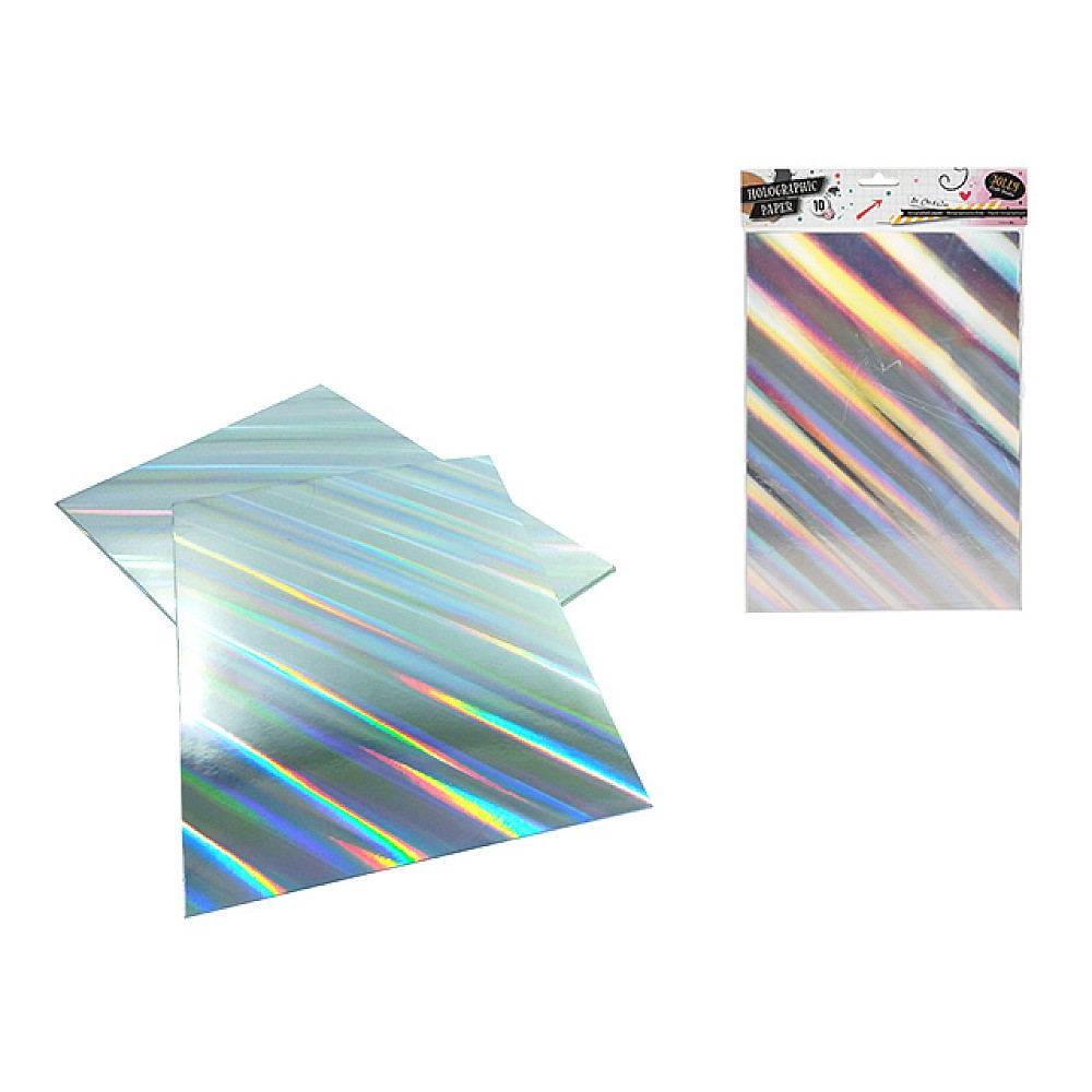Hartie colorata holografica Free&Easy A4, 10 foi