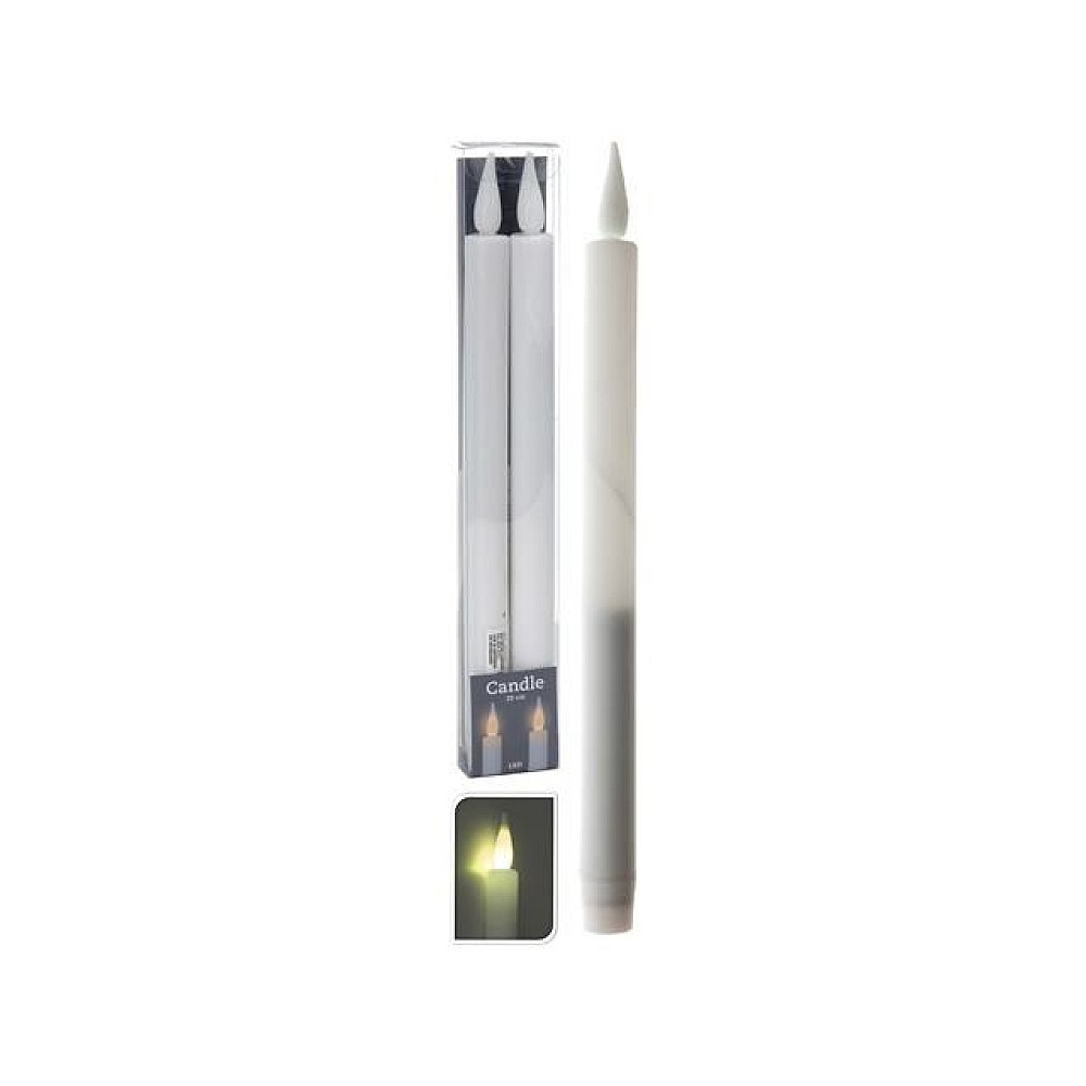 Set lumanari LED inalte 2buc, 29cm, plastic