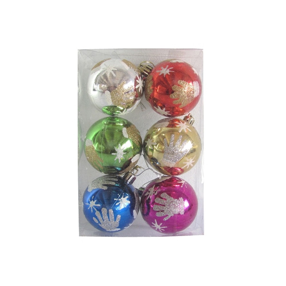 Set globuri pentru brad 6X60mm