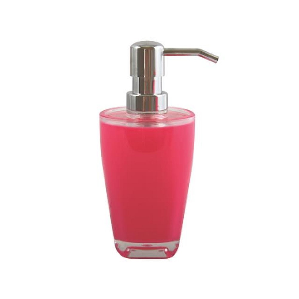Dozator pentru săpun MSV Tahiti roz, din plastic