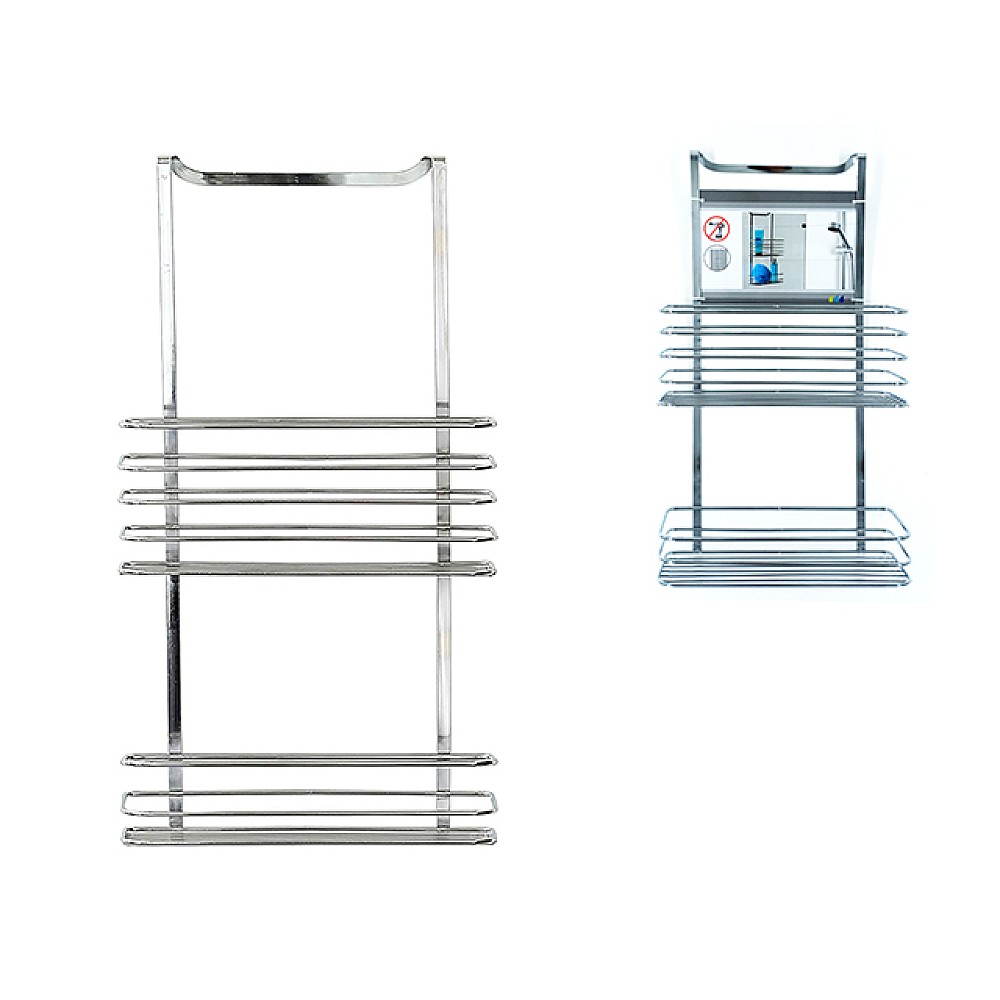 Cos suspendabila pe usa cu 2 nivele Tendance 9X25.7X47cm, crom