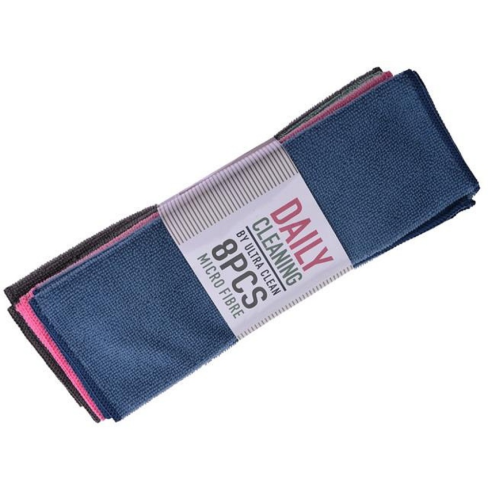 Set lavete microfibra Daily 8buc, 30X30cm, 4 culori