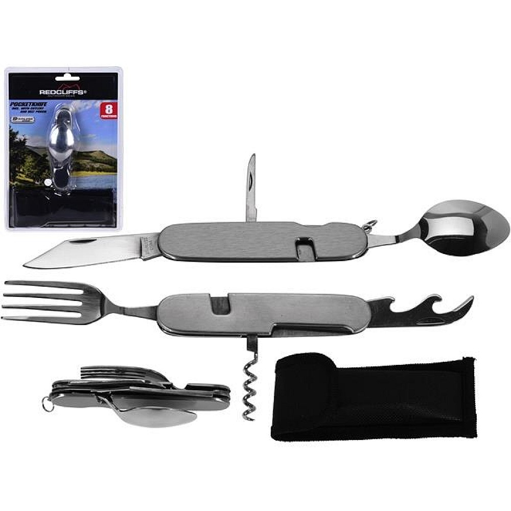 Cutit turistic de buzunar Redcliffs 8 functii, 11cm
