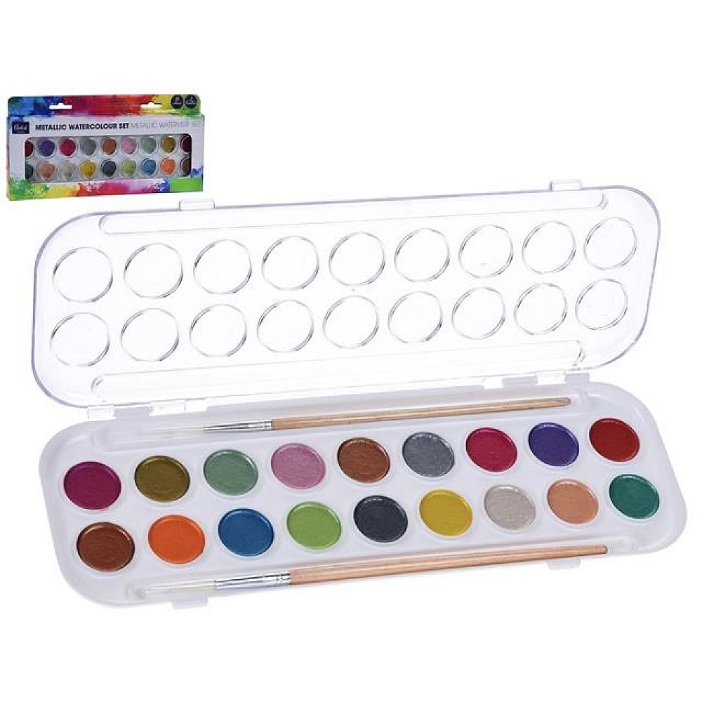 Set de vopsea de acuarela Artist 18buc + perie