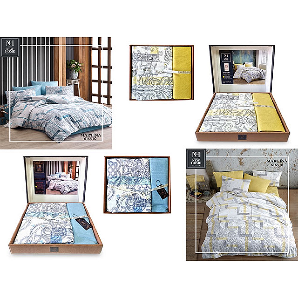 Lenjerie de pat 2pers NH Ranforce Martina, policoton