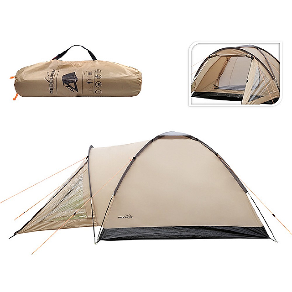 Cort pentru 3 persoane Redcliffs Igloo, cu coridor 100+180X120X210cm
