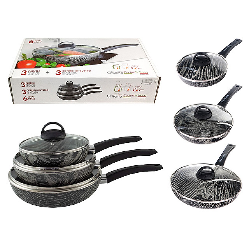 Set tigai cu capac Cucina Italiana Marea 6 bucati