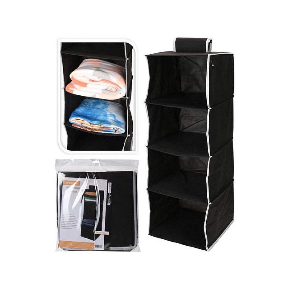 Organizator suspendabil Storage, 4 sectiuni, 30X30X84cm