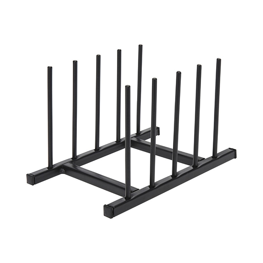 Suport pentru 4 farfurii EH, 20X12.5X12 cm, metal, negru