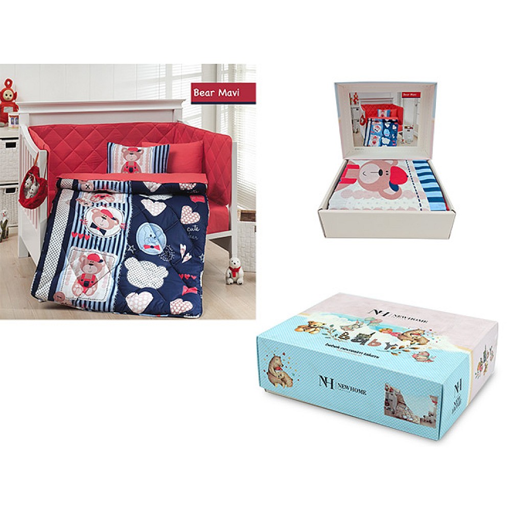 Lenjerie de pat pentru copii NH Baby Bear, bumbac