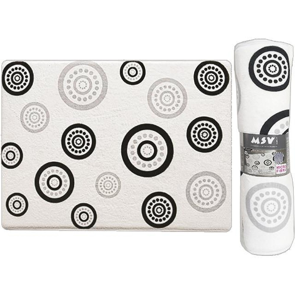 Covoras pentru baie 50X70cm MSV Circulos, microfibra