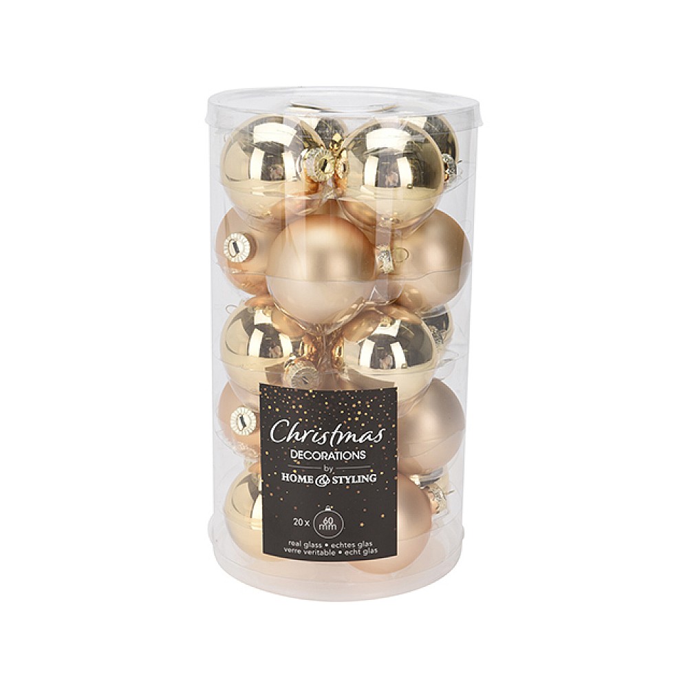 Set globuri pentru brad 20X60mm 