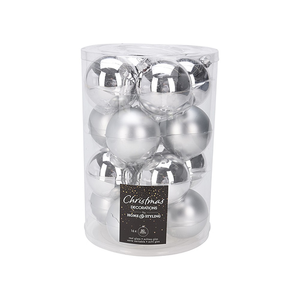 Set globuri pentru brad 16X80mm 