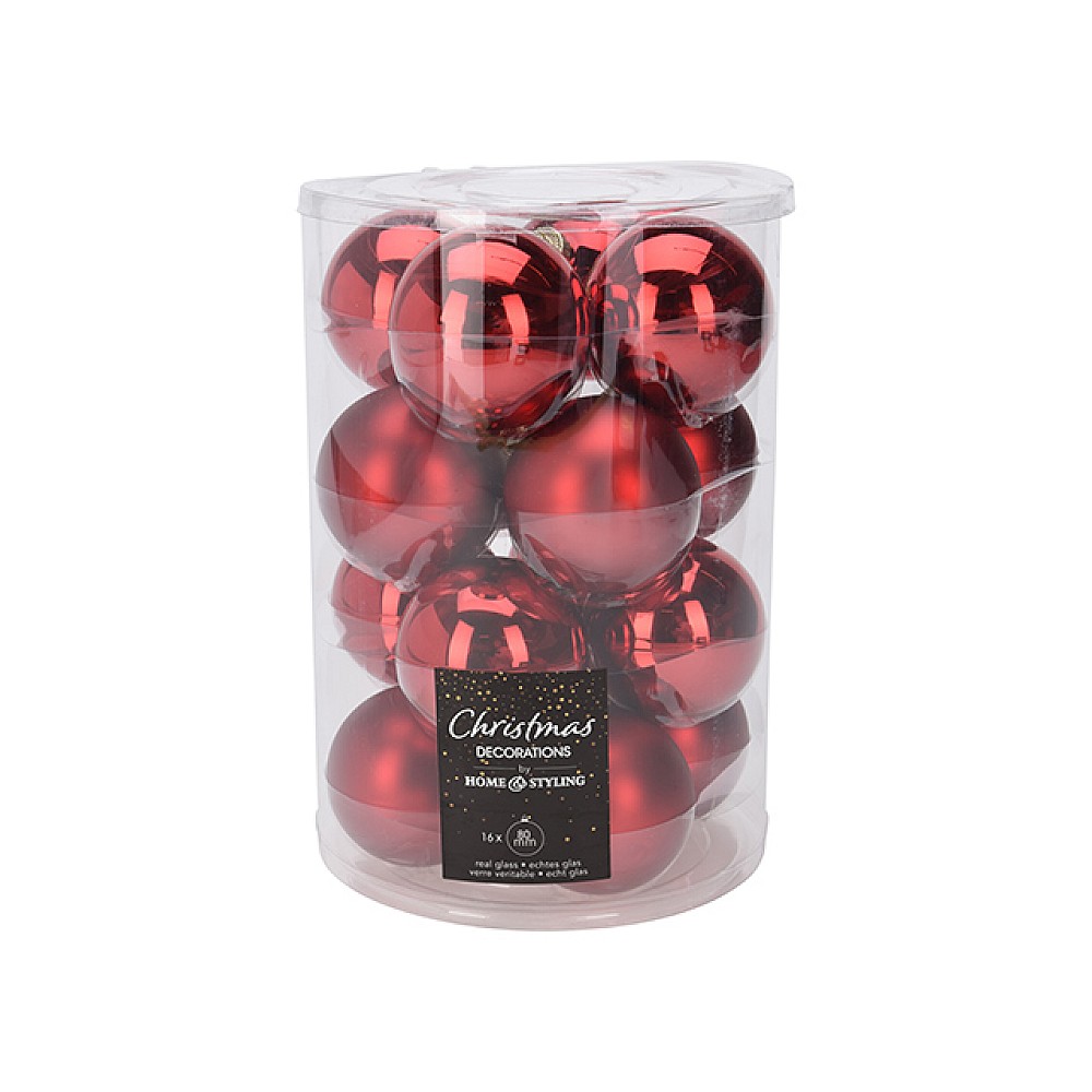 Set globuri pentru brad 16X80mm 