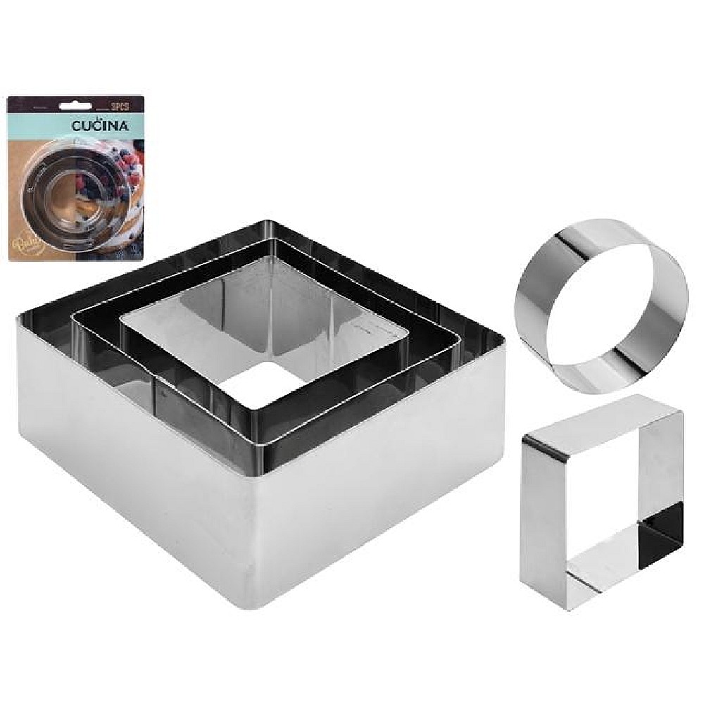 Forme culinare Cucina 3buс (10cm/8cm/6cm ), in sortiment