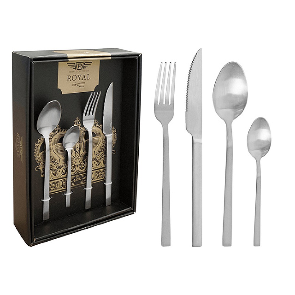 Set de tacamuri Pinti Royal Satin 24buc cu strat PVD, in cutie