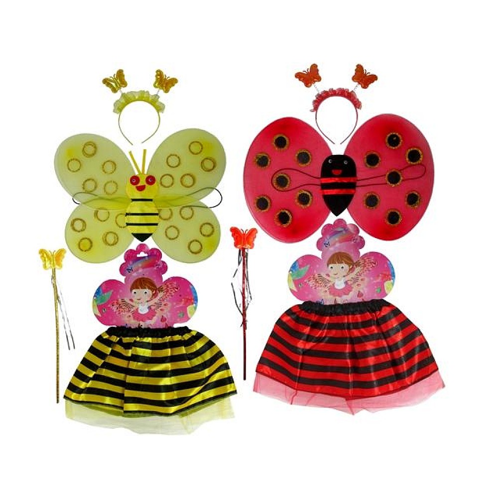Set aripi + fusta Ladybug