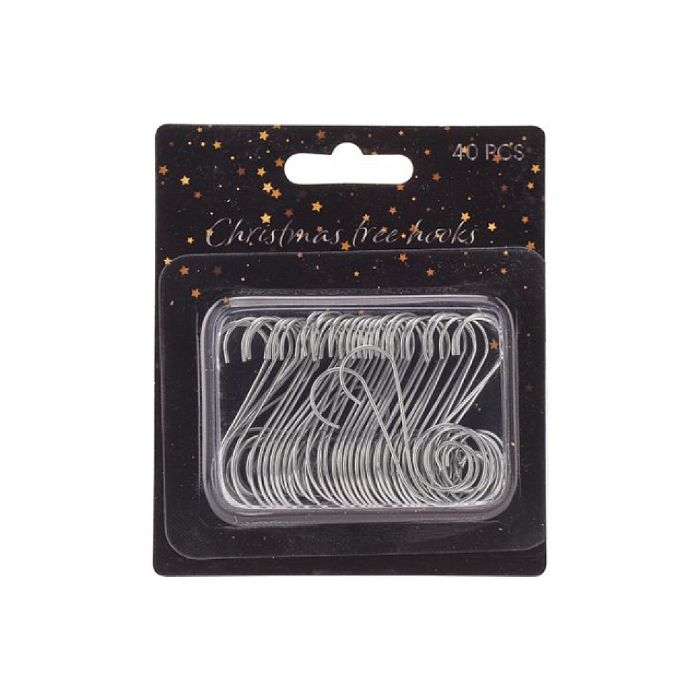 Set carlige pentru decoratiuni 40buc, metal