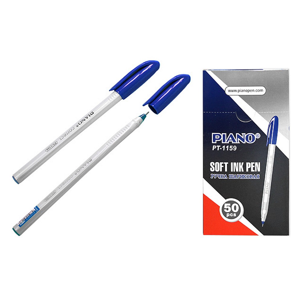 Pix cu bila PT-1159 soft ink,1mm, albastru