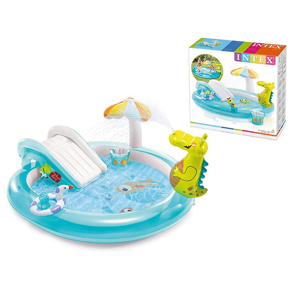 Centrul de joacă gonflabil “Crocodil ” 201x170x84 cm, 160 L, până la 54 kg, 2+