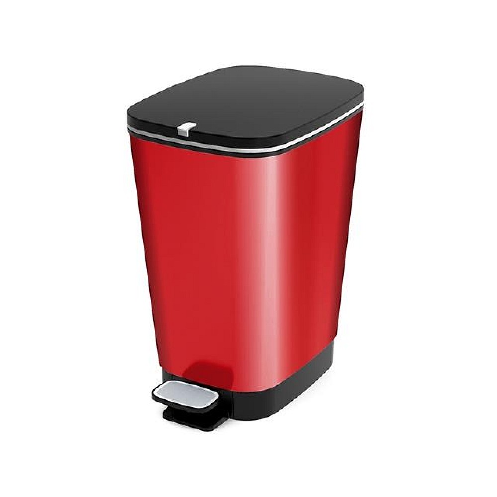 Cos pentru gunoi cu pedala Chic Bin M, 26X40XH45cm, rosu