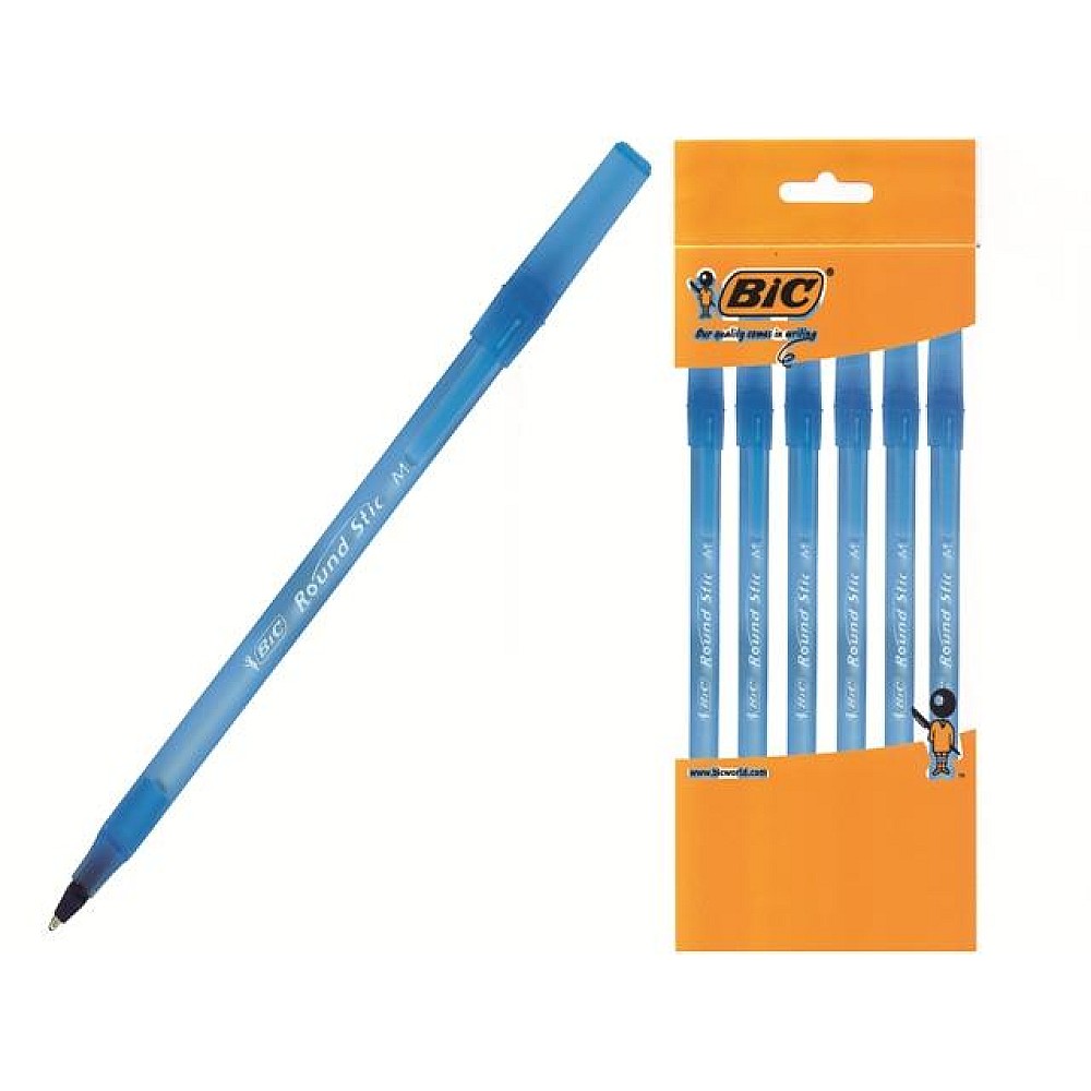 Set pixuri BIC Round Stic 6buc, albastrа