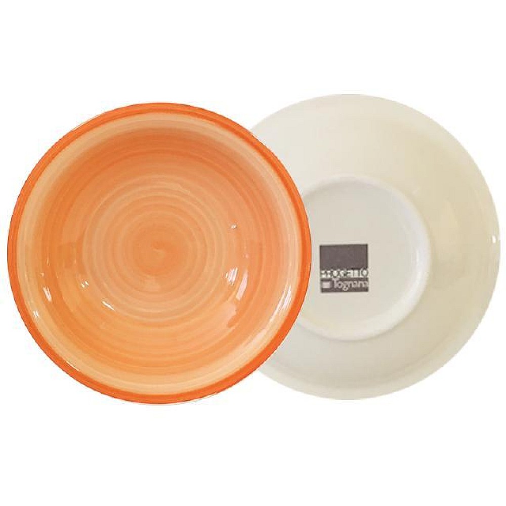 Farfurie adinca 21cm Tognana Gypsy Orange, ceramica