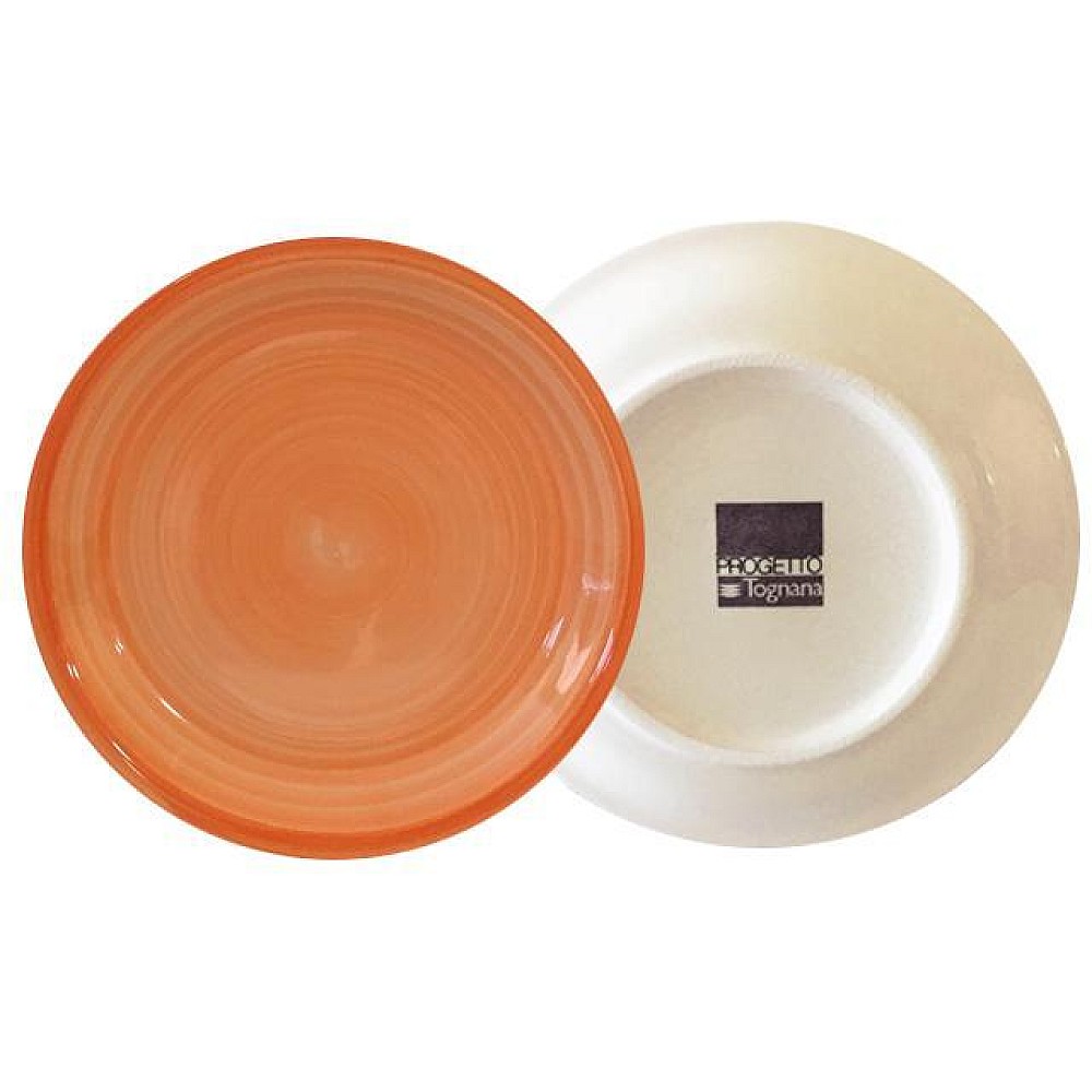 Farfurie de desert 19cm Tognana Gypsy Orange, din ceramica