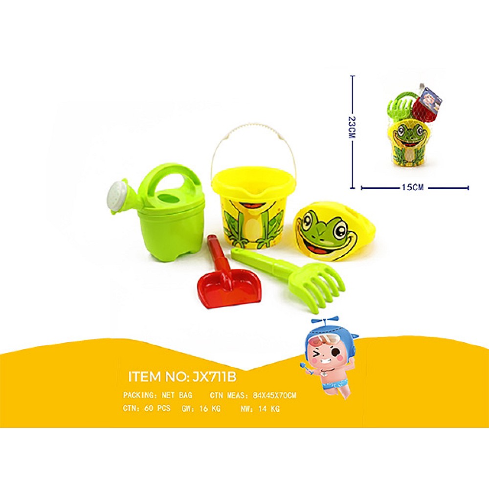 Set de jucarii pentru nisip in caldarusa 