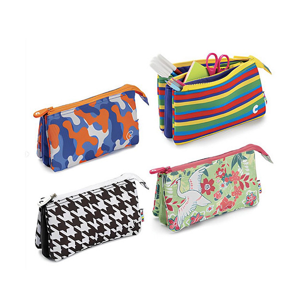 Penar-trusa Carioca Groovi cu fermoar, 5 buzunare, fara rechizite, textil