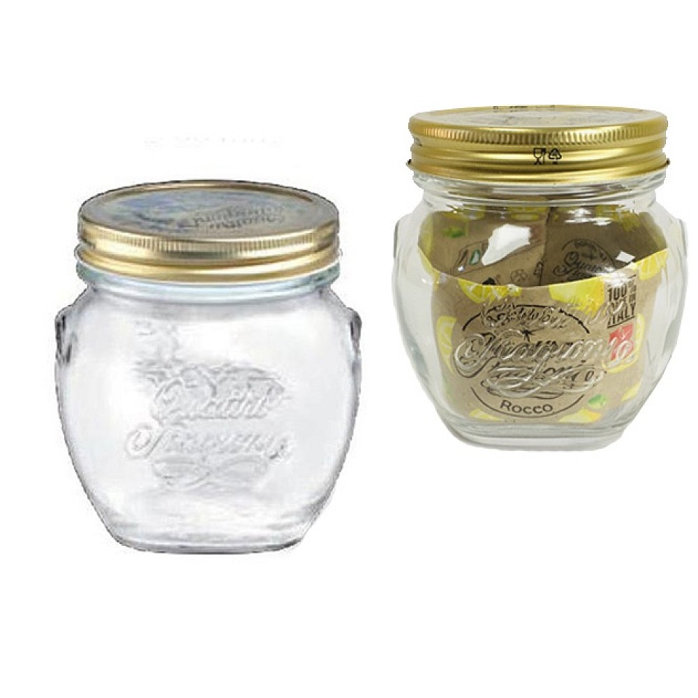 Borcan din sticla cu capac Q.S.Amfora 0.5l