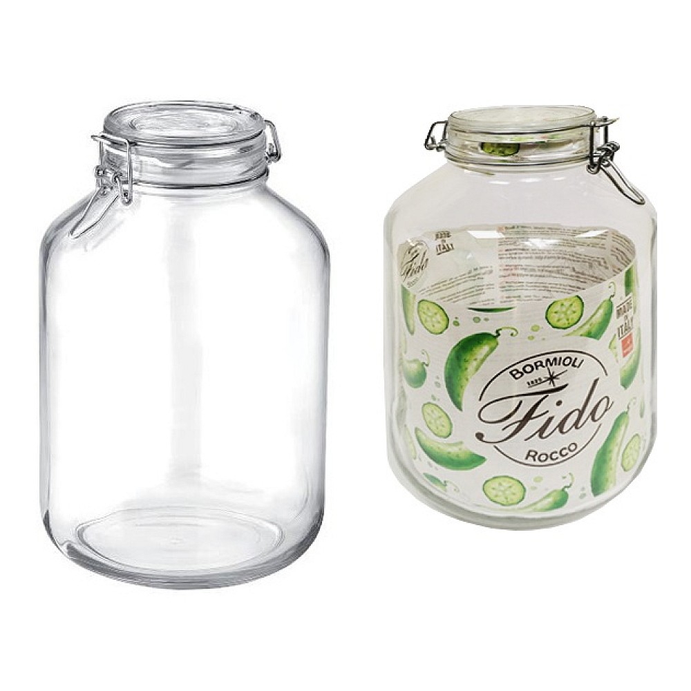 Borcan pentru pastrare/conservare Fido 4.67l, cu capac clema