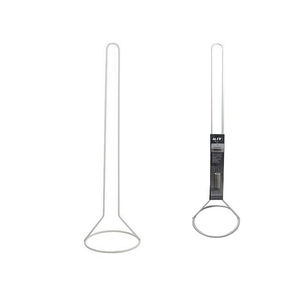 Suport - rezervă de podea pentru hârtie WC MSV 50.5cm alb, crom