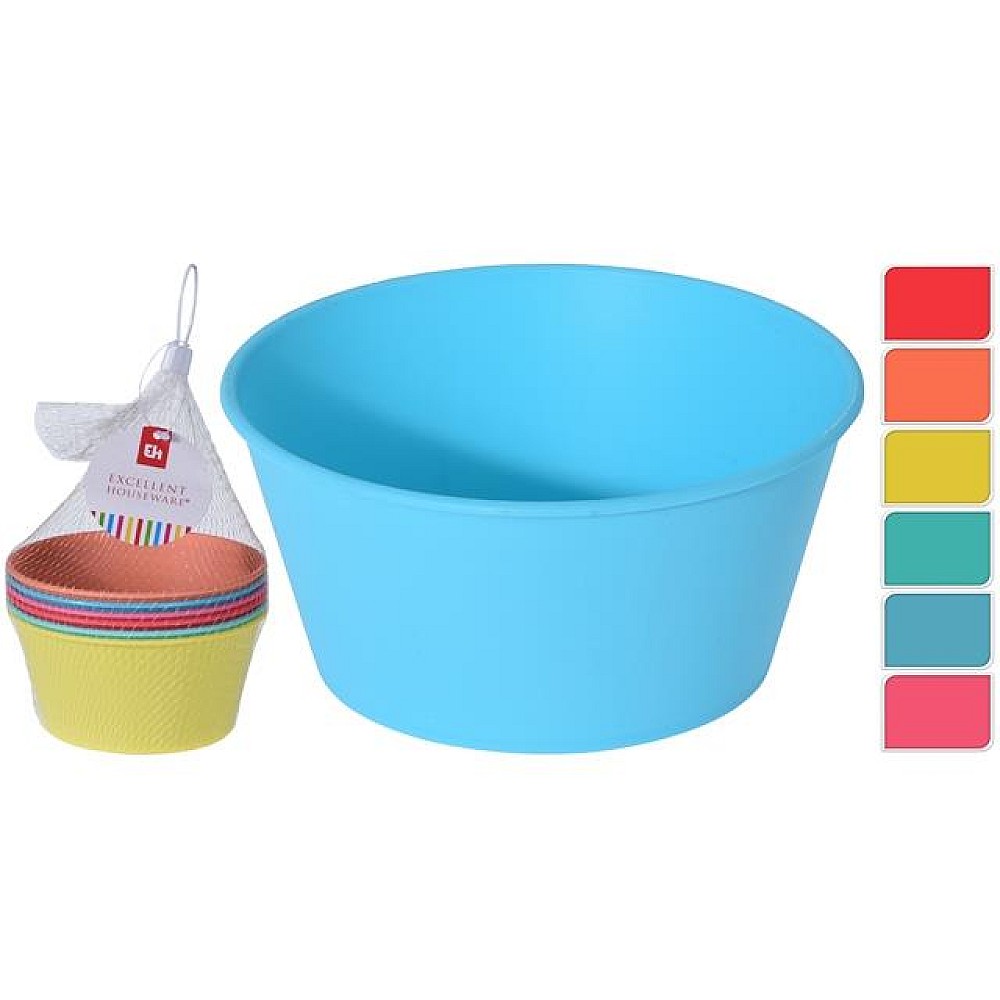 Set salatiere EH 6buc, 400ml, 12.5cm, plastic, 6 culori