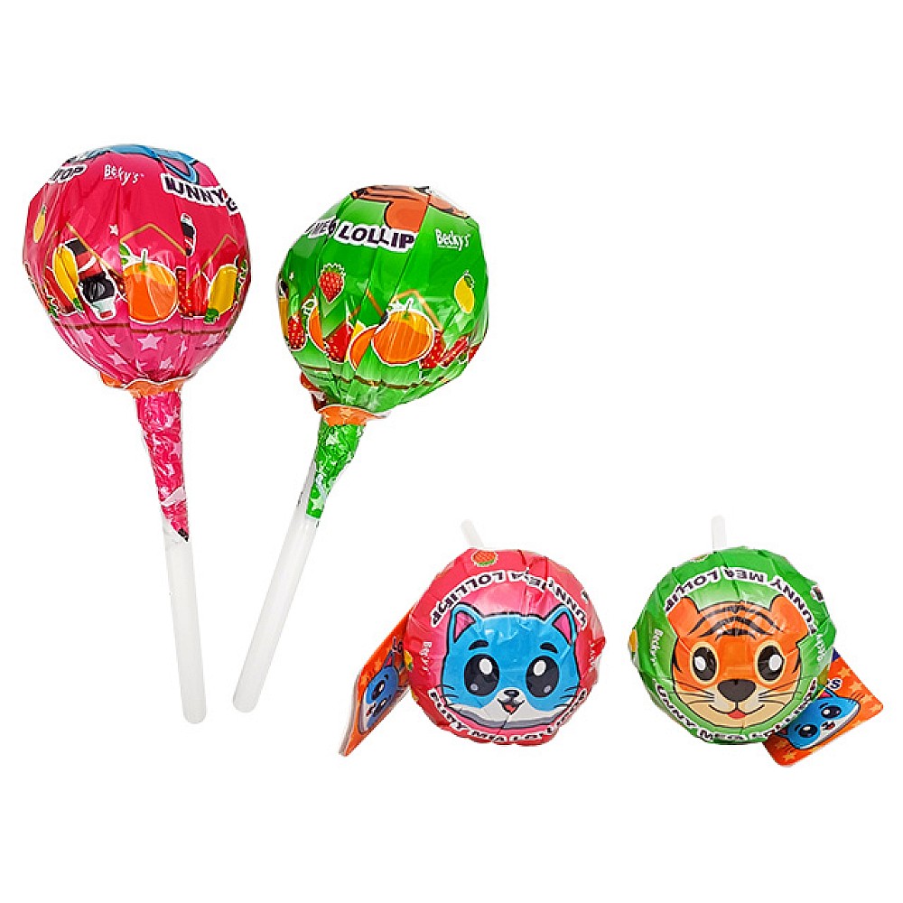 Caramela Lollipop XL Animale din poveste 15buc, 150g