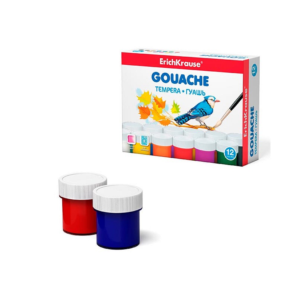 Guasa ErichKrause 12culori, 20ml
