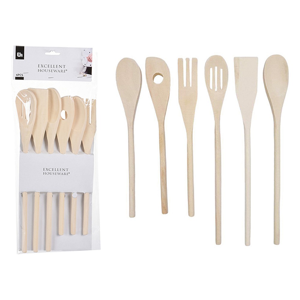 Set accesorii bucatarie EH 6buc, lemn