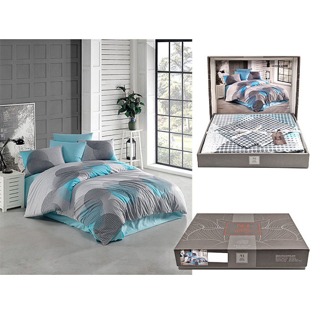 Lenjerie de pat pentru 2 persoane NH Ranforce Premium Dennis 4140-05, policoton