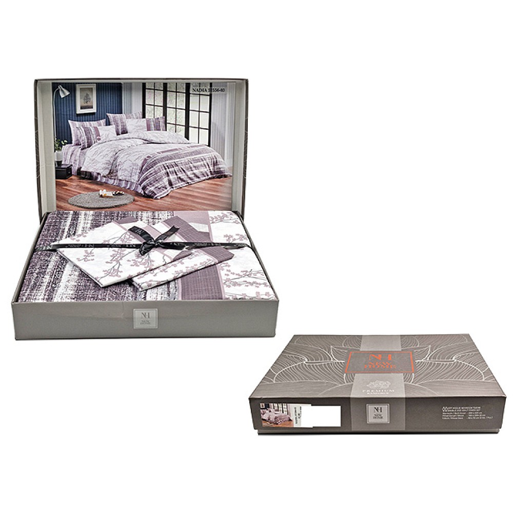 Lenjerie de pat 2 persoane NH Ranforce Premium Nadia 57556-03, policotton