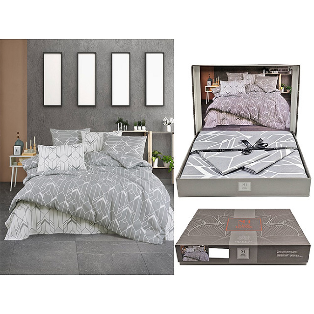 Lenjerie de pat pentru 2 persoane NH Ranforce Premium Agatha 1156-03, policoton